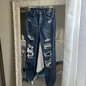 American Eagle Jeggings size 6 Long. Super high waisted!